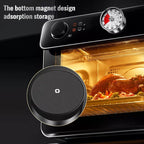 Magnetic Mechanical Kitchen Timer 59-Minute Manual Timer with Red Dial and Metal Case