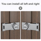 Household Cabinet Password Lock Zinc Alloy Keyless Combination Lock Rust-Proof Black Silver