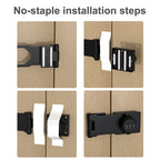 Household Cabinet Password Lock Zinc Alloy Keyless Combination Lock Rust-Proof Black Silver
