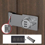 Household Cabinet Password Lock Zinc Alloy Keyless Combination Lock Rust-Proof Black Silver