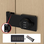Household Cabinet Password Lock Zinc Alloy Keyless Combination Lock Rust-Proof Black Silver