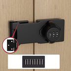 Household Cabinet Password Lock Zinc Alloy Keyless Combination Lock Rust-Proof Black Silver