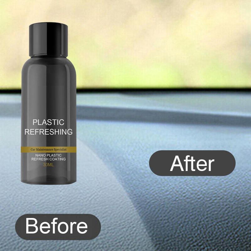 Auto Plastic Coating Restoration Agent 50ml UV Protection Streak-Free Formula for Car Trims and Exterior Surfaces