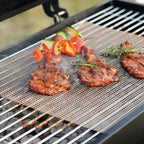 Reusable Non-Stick PTFE Fiberglass Grill Mat Black 15.7 x 13 Inches Dishwasher Safe Heat Resistant