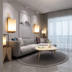 Modern Minimalist Solid Wood and Glass 1-Light Square Wall Sconce Lamp LED Compatible
