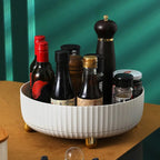 Harrow 360° Rotating Kitchen Storage Bowl and Spice Rack Organizer with Removable Tray