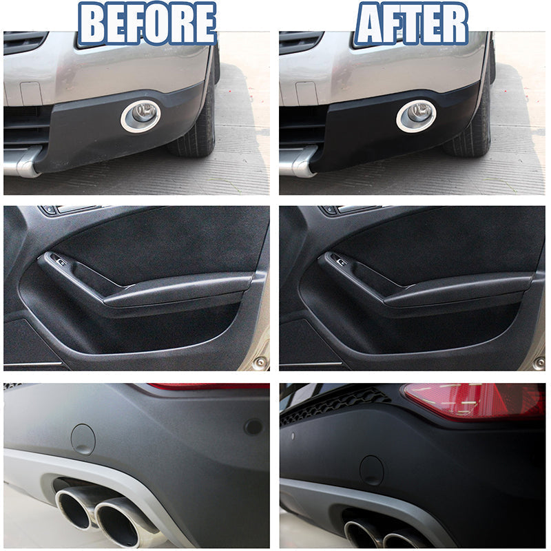 Auto Plastic Coating Restoration Agent 50ml UV Protection Streak-Free Formula for Car Trims and Exterior Surfaces
