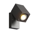 Modern Outdoor Waterproof LED Wall Spotlight Adjustable Angle Black Aluminum Sconce Lamp 5W 500lm