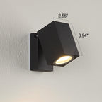 Modern Outdoor Waterproof LED Wall Spotlight Adjustable Angle Black Aluminum Sconce Lamp 5W 500lm