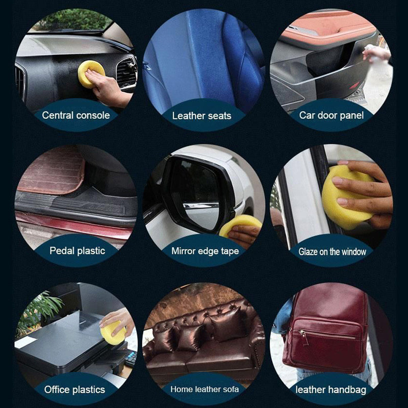 Auto Plastic Coating Restoration Agent 50ml UV Protection Streak-Free Formula for Car Trims and Exterior Surfaces