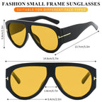 Oversized Aviator Sunglasses Women UV400 Protection Lightweight Durable AC Plastic Frame