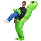 Alien Attack Inflatable Halloween Costume Waterproof Polyester Adult & Kids Sizes with Fan and Battery Holder
