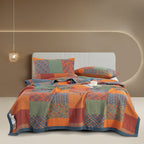 Breathable Cotton Gauze Quilt Lightweight Coverlet King Queen Full Cal King Bedding