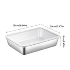 Stainless Steel Food Storage Containers Set 3/6 Pcs Durable Reusable Eco-Friendly Dishwasher Safe