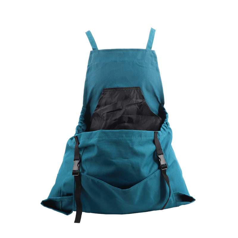 Water-Resistant Gardening Apron Waterproof Oxford Fabric Adjustable Fit with Tool Pockets