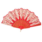 Ladies Elegant Fan with Elaborate Decorations Lightweight Durable Accessory for Weddings and Parties