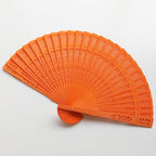Ladies Fan Delicate Plastic Artistic Cut Pattern Lightweight Handheld Accessory