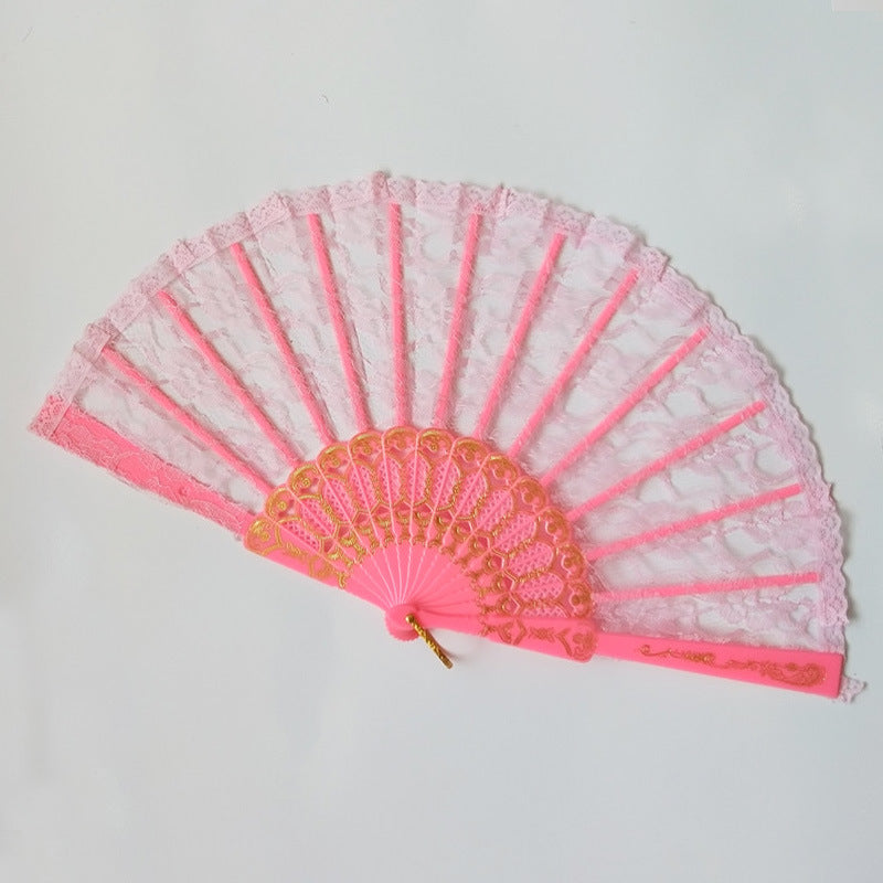 Ladies Lace Fan Elegant Lightweight Handheld Summer Accessory