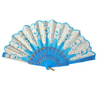 Ladies Elegant Fan with Elaborate Decorations Lightweight Durable Accessory for Weddings and Parties