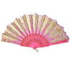 Women's Folding Fan with Exquisite Filigree Ornamentation Lightweight Portable Accessory
