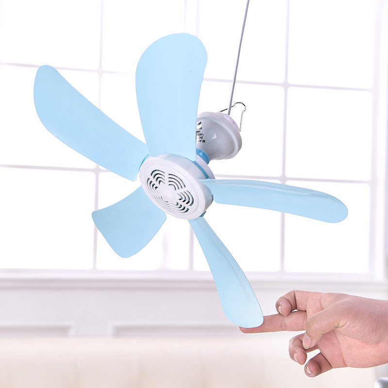 Ladies Table Fan Adjustable Tilt Angle Quiet Operation 40cm Blue Blades Compact