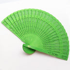 Ladies Elegant Plastic Fan with Artistic Cutouts Lightweight Handheld Accessory