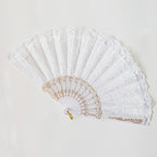 Ladies Lace Fan Elegant Lightweight Handheld Cooling Accessory