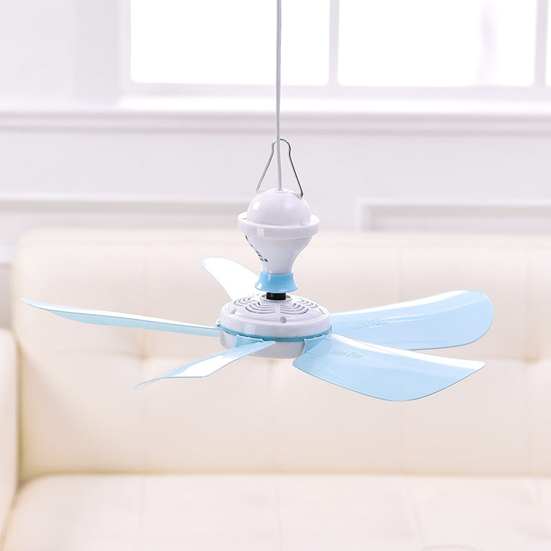Ladies Table Fan Adjustable Tilt Angle Quiet Operation 40cm Blue Blades Compact