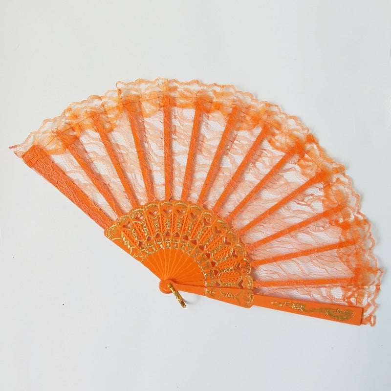 Ladies Lace Fan Elegant Lightweight Handheld Summer Accessory