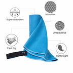 Brehn Ladies Compact Travel Fleece Blanket Lightweight Soft Cozy with Carry Strap