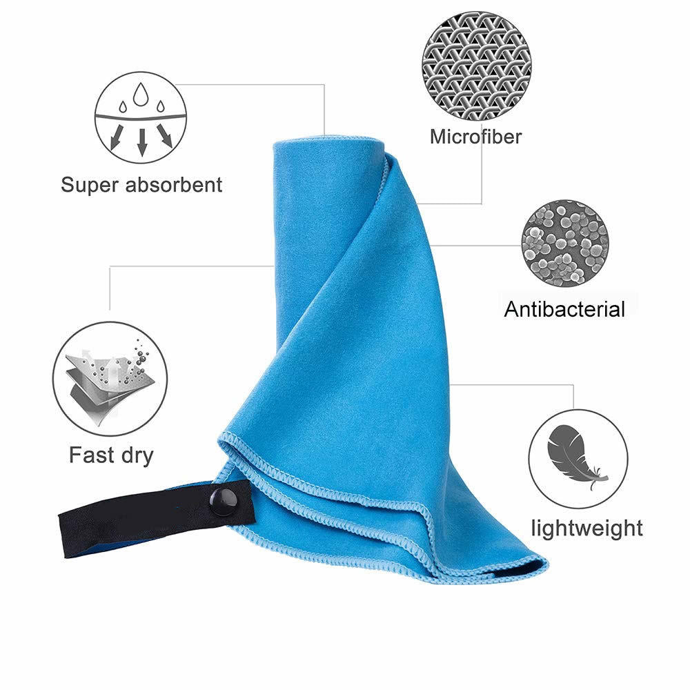 Brehn Ladies Compact Travel Fleece Blanket Lightweight Soft Cozy with Carry Strap