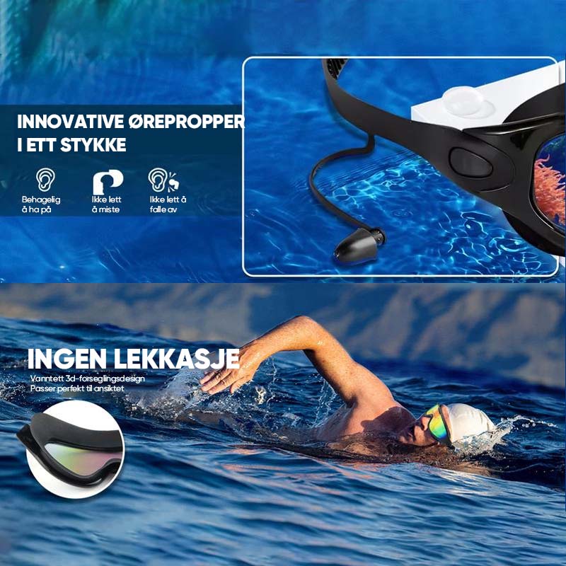 Anti Fog Swim Goggles Unisex Silicone Comfortable Fit Wide Angle Clear Vision