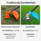 Grass Cutting Turbo Head 6-Blade Steel Wire Universal Trimmer Weed Brush 15.24 cm Silver