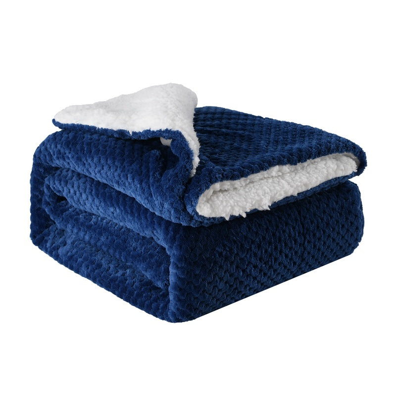 Women's Ultra-Soft Reversible Blanket Fleece and Sherpa Cozy Warm Throw Blanket