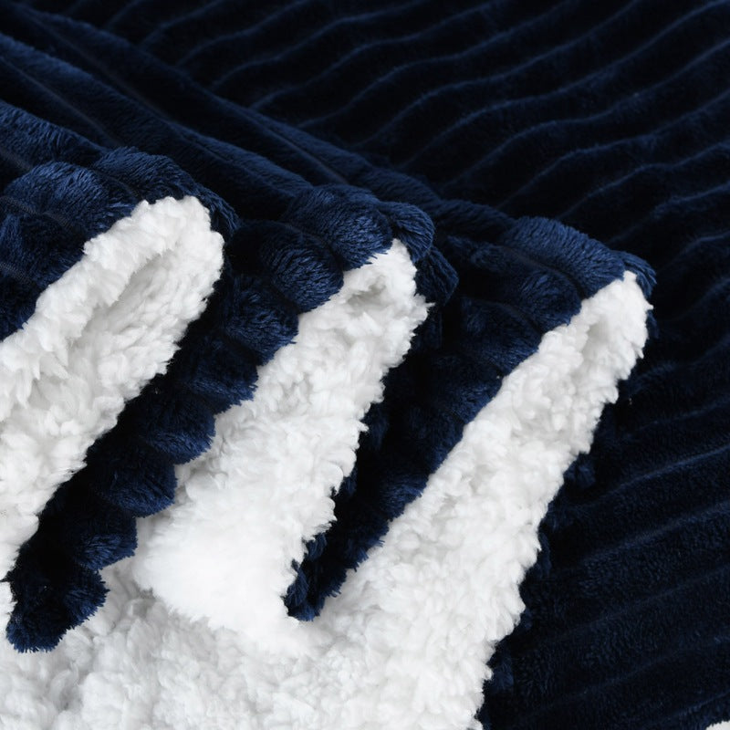 Ultra-Soft Plush Reversible Blanket for Women Cozy White and Elegant Design