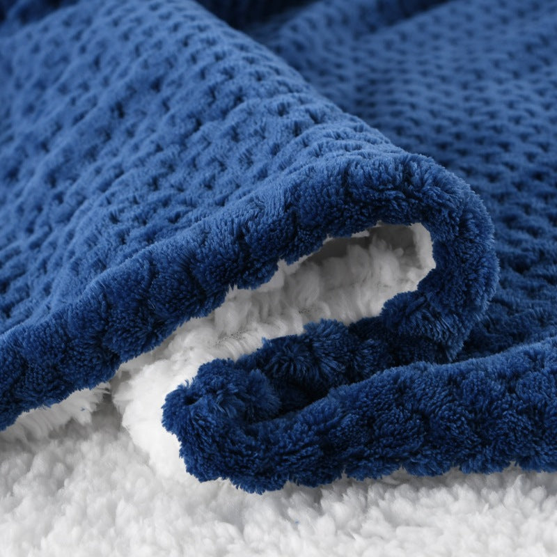 Women's Ultra-Soft Reversible Blanket Fleece and Sherpa Cozy Warm Throw Blanket