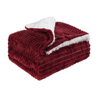 Ultra-Soft Plush Reversible Blanket for Women Cozy White and Elegant Design