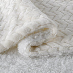 Brehn Ladies Throw Blanket Soft Microfiber Reversible Cozy Warm Blanket for Sofa Bed Travel
