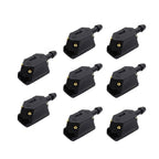 Car Wiper Nozzle Four-Hole Adjustable Spray Black Nylon 2/4/8 Pack for Truck and Car
