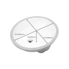 Modern Oval Undermount Porcelain Sink with Pop-Up Drain White Ceramic Bathroom Basin