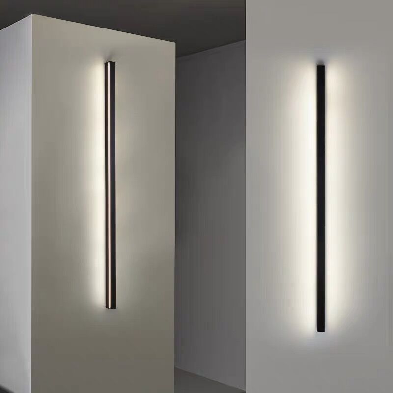Harrow Minimalistic Linear LED Wall Light Matte Black Aluminum Modern Indoor Lighting