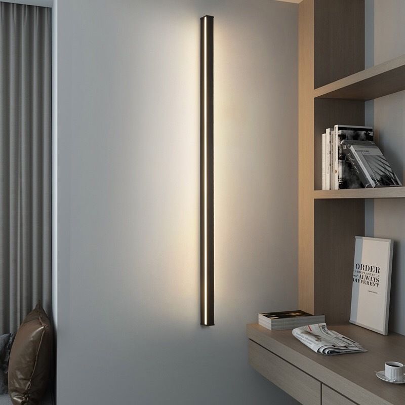 Harrow Minimalistic Linear LED Wall Light Matte Black Aluminum Modern Indoor Lighting