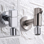 Wall-Mounted Bathroom Faucet Knob Handle Solid Brass Round Single Handle 3.5" Height Black Chrome Gold White Brushed Brass