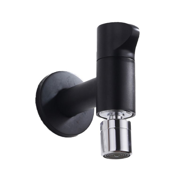 Wall-Mounted Bathroom Faucet Knob Handle Solid Brass Round Single Handle 3.5" Height Black Chrome Gold White Brushed Brass