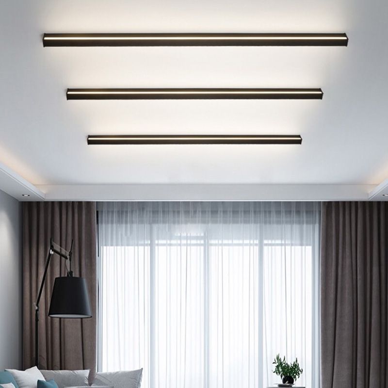Harrow Minimalistic Linear LED Wall Light Matte Black Aluminum Modern Indoor Lighting