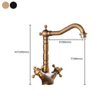 Industrial Widespread Bathtub Faucet with Cross Lever Handles Black Bronze Copper
