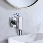 Wall-Mounted Bathroom Faucet Knob Handle Solid Brass Round Single Handle 3.5" Height Black Chrome Gold White Brushed Brass