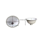 Modern Oval Undermount Porcelain Sink with Pop-Up Drain White Ceramic Bathroom Basin