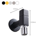 Wall-Mounted Bathroom Faucet Knob Handle Solid Brass Round Single Handle 3.5" Height Black Chrome Gold White Brushed Brass