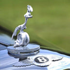 Road Runner Hood Ornament Chrome Plated Car Decorative Mascot 4x4 Inches Lead-Free Tin